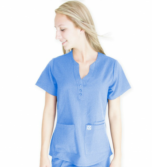 9511C FASHION Y-NECK TOP