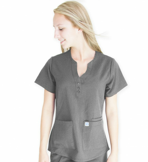 9511C FASHION Y-NECK TOP