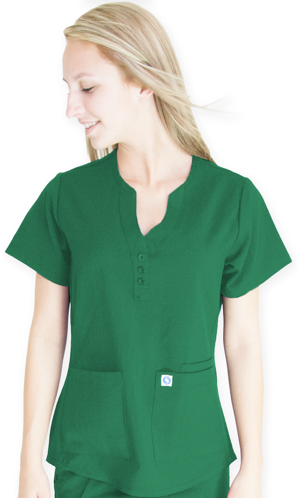 9511C FASHION Y-NECK TOP