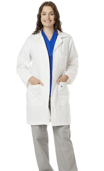 40” Ladies Antimicrobial Lab Coat - (411A)