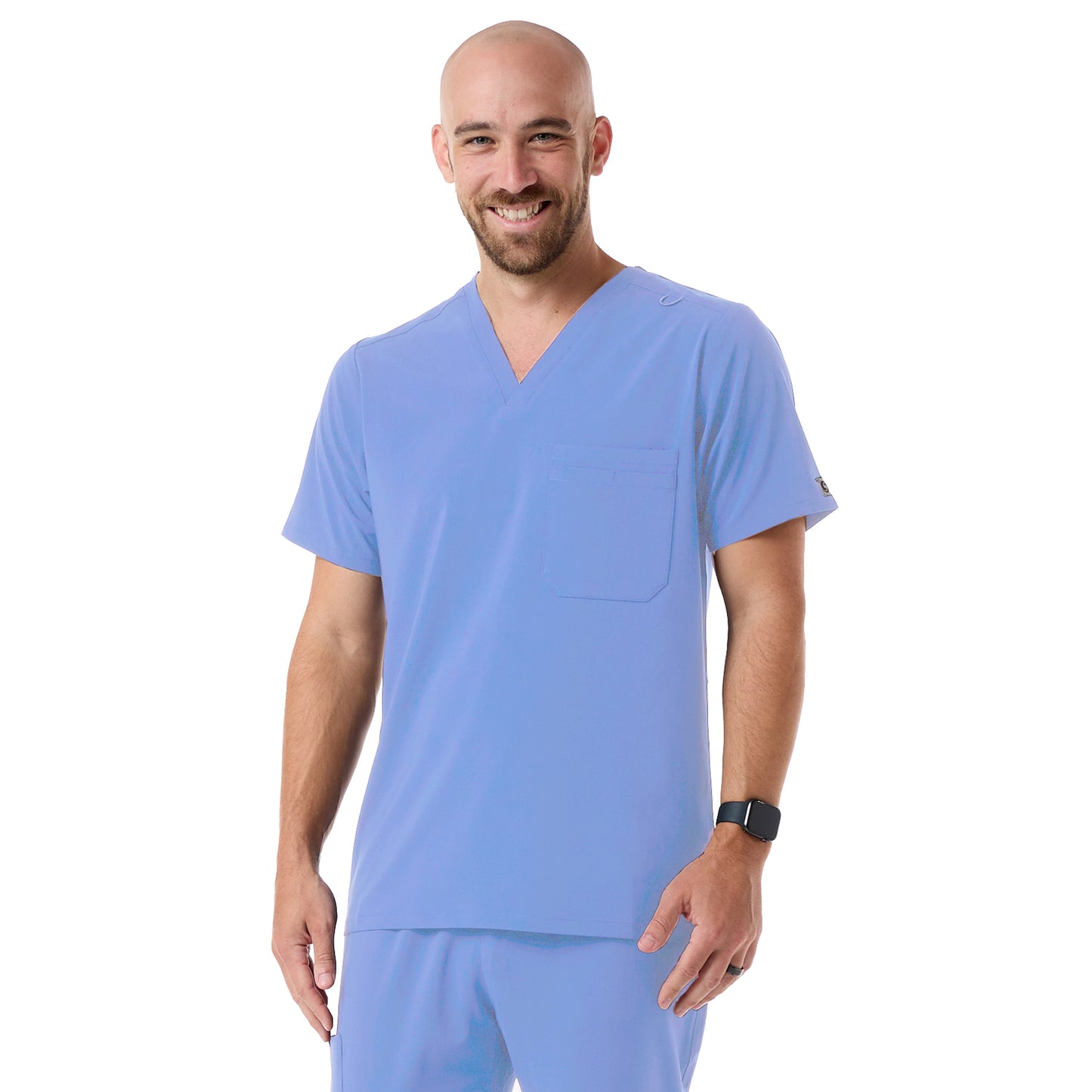 Men Multi-Pocket Ultrastretch Scrub Top - (620)