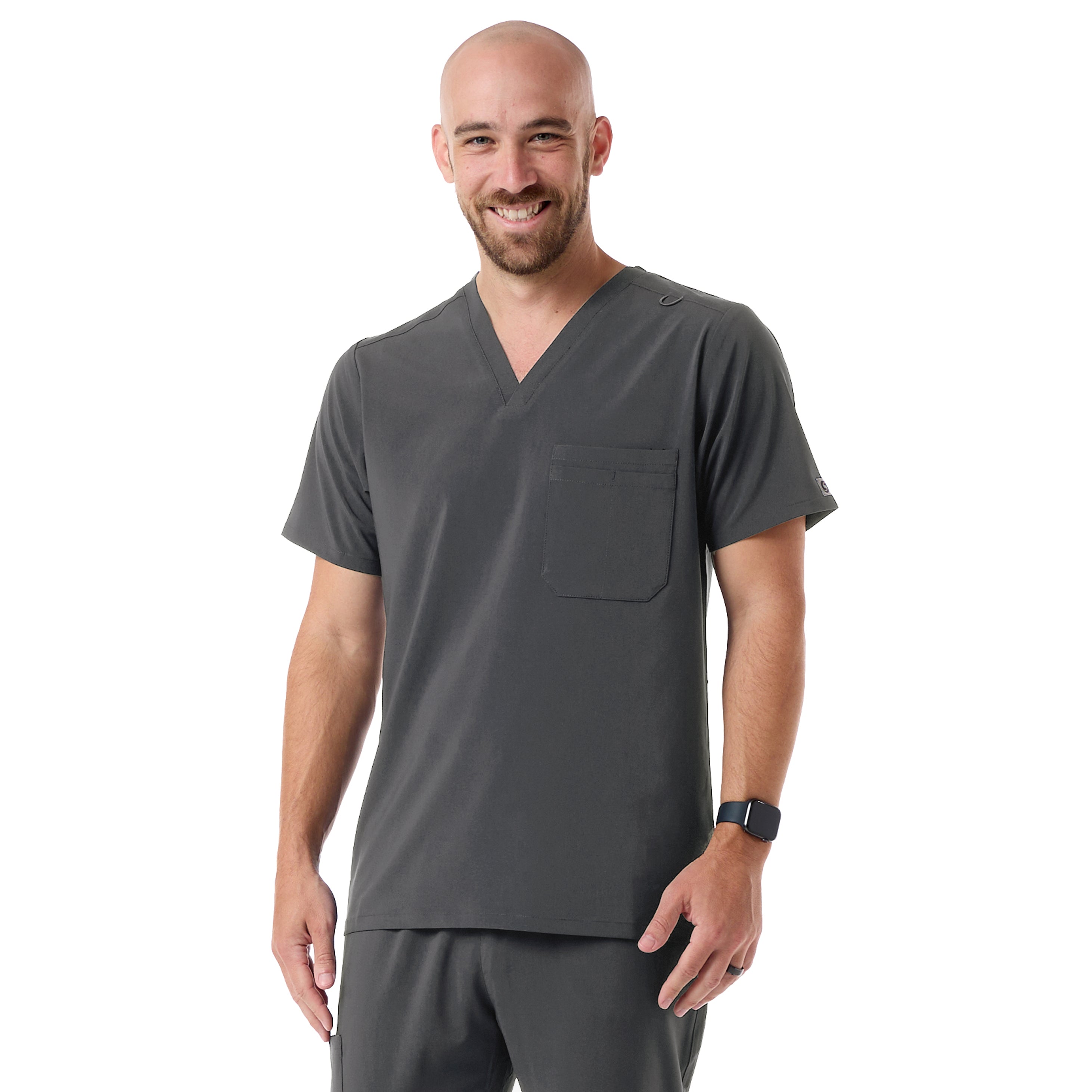 Men Multi-Pocket Ultrastretch Scrub Top - (620)