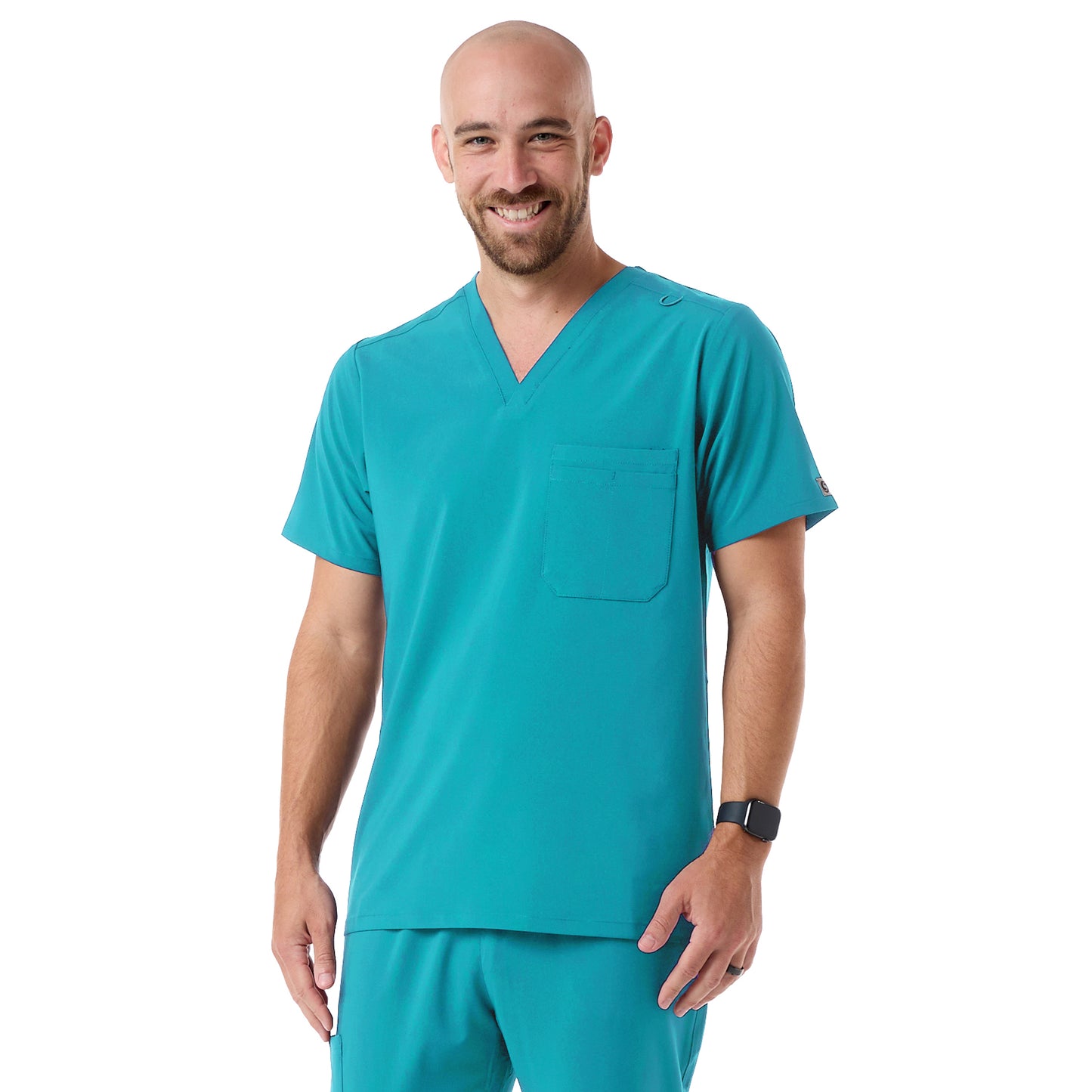 Men Multi-Pocket Ultrastretch Scrub Top - (620)