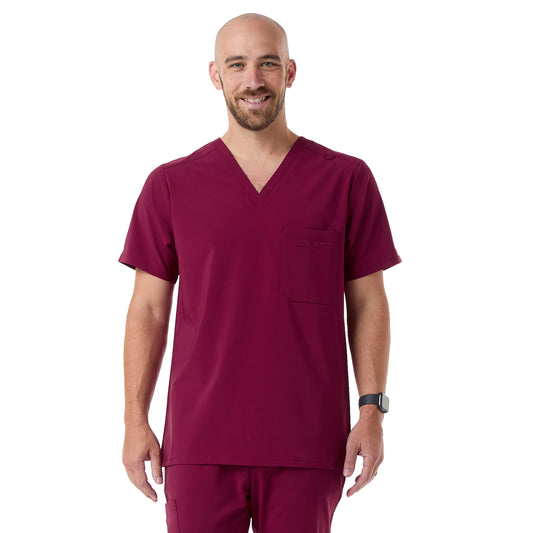 Men Multi-Pocket Ultrastretch Scrub Top - (620)