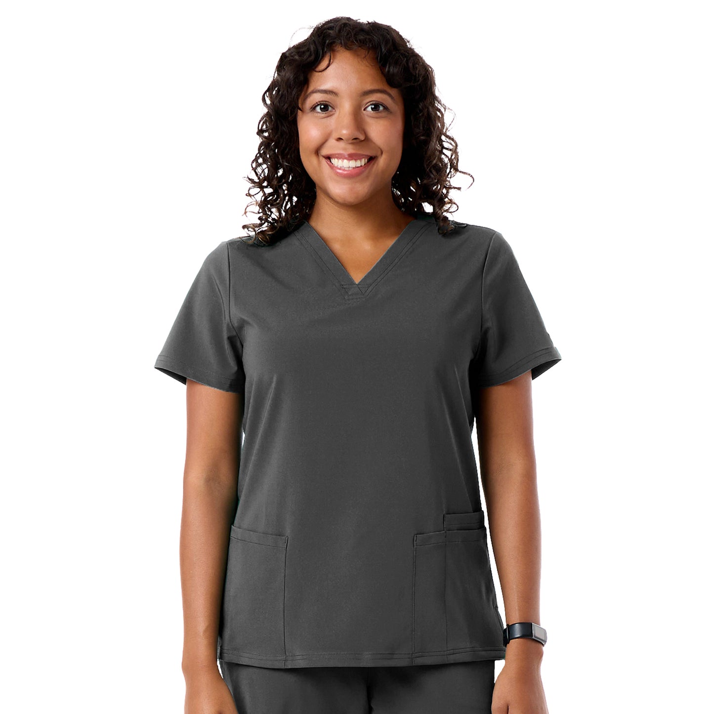 Ladies Multi-Pocket Ultrastretch Scrub Top - (625)