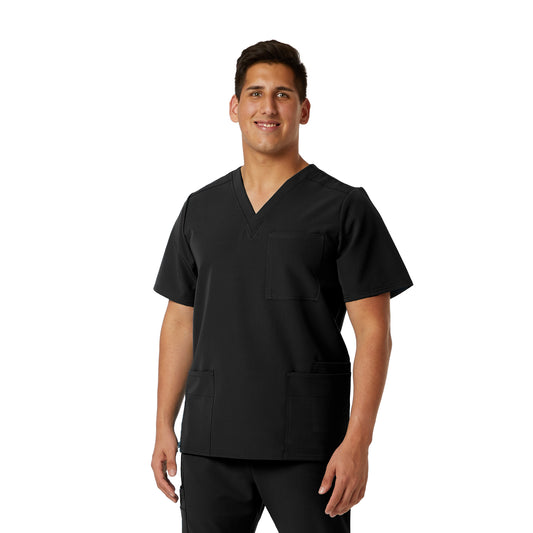 Men's Multi-Pocket 4-way stretch scrub top - (820)