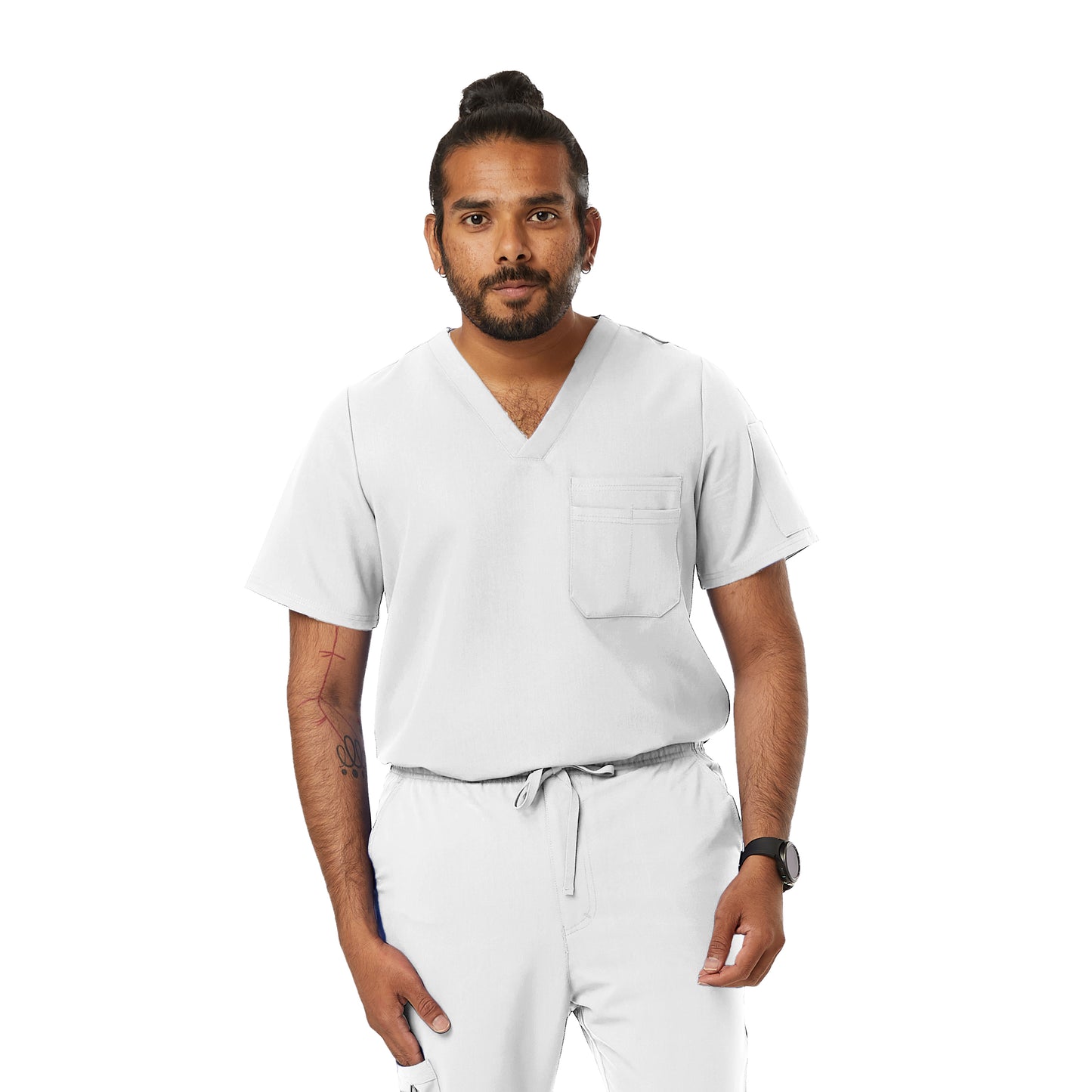 Men's Tuckable 4-way stretch scrub top - (821)