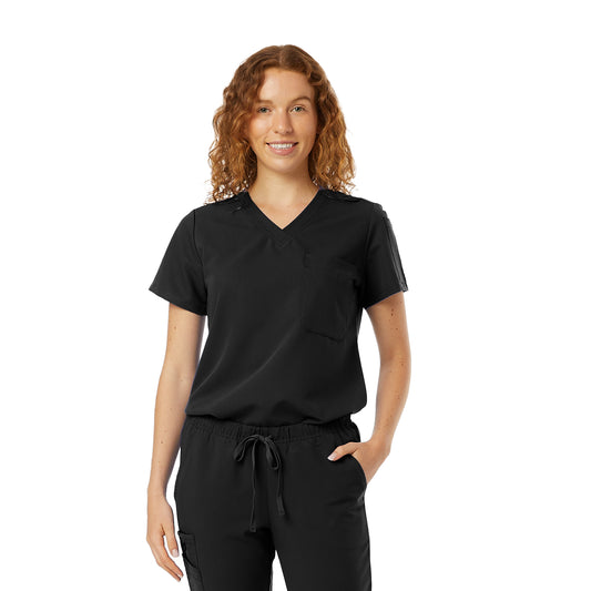 Ladies Tuckable 4-way stretch scrub top - (826)