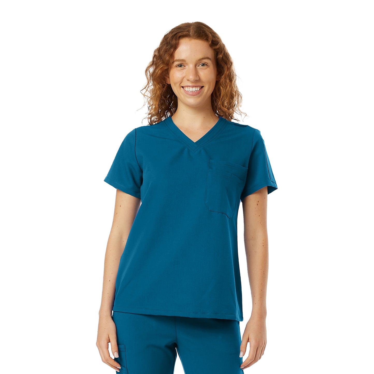 Ladies Tuckable 4-way stretch scrub top - (826)