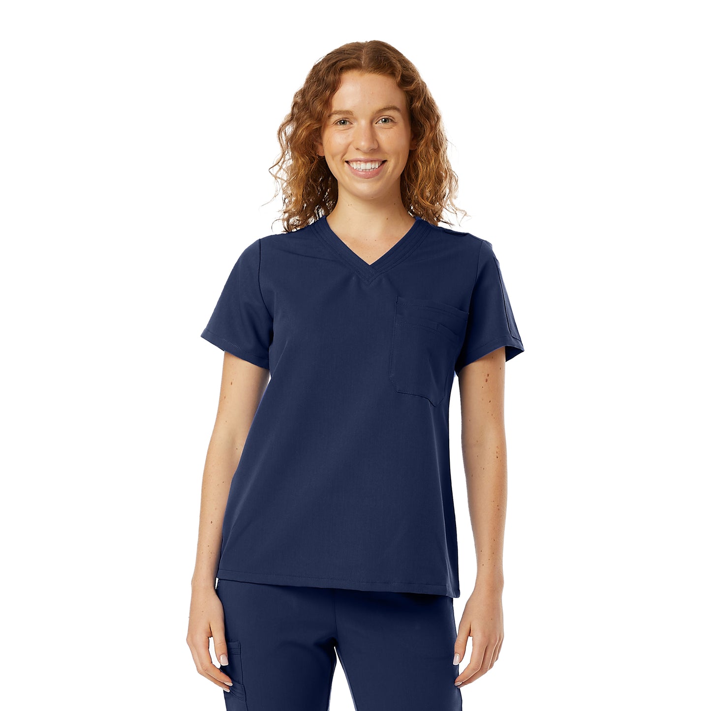 Ladies Tuckable 4-way stretch scrub top - (826)