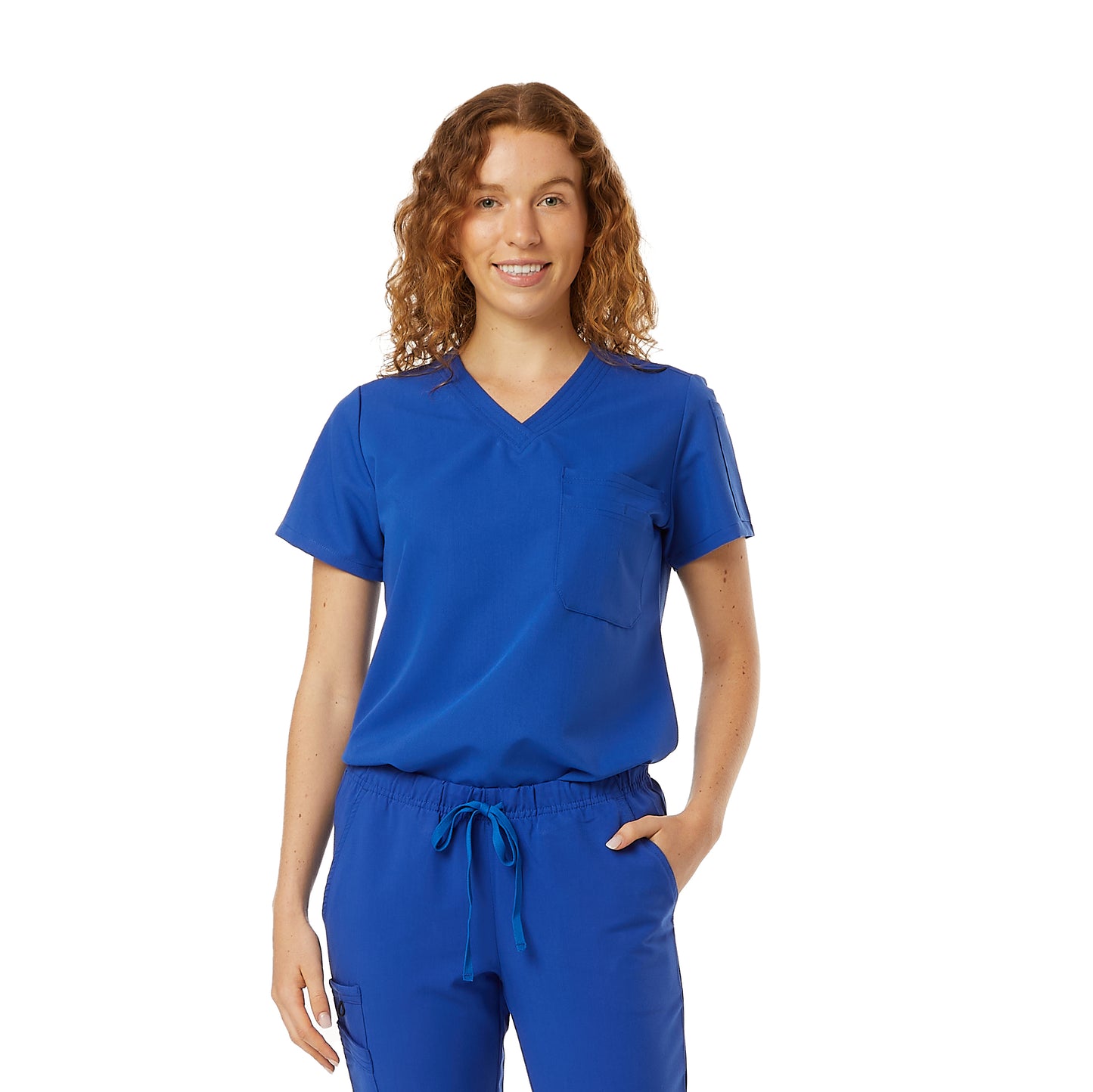 Ladies Tuckable 4-way stretch scrub top - (826)