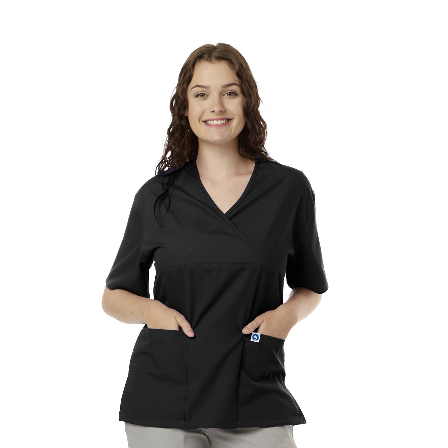 Ladies Mock Wrap Top - (9506)